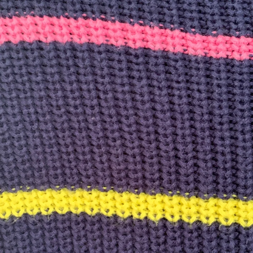 The Children's Place Navy Sweater with Colorful Stripes